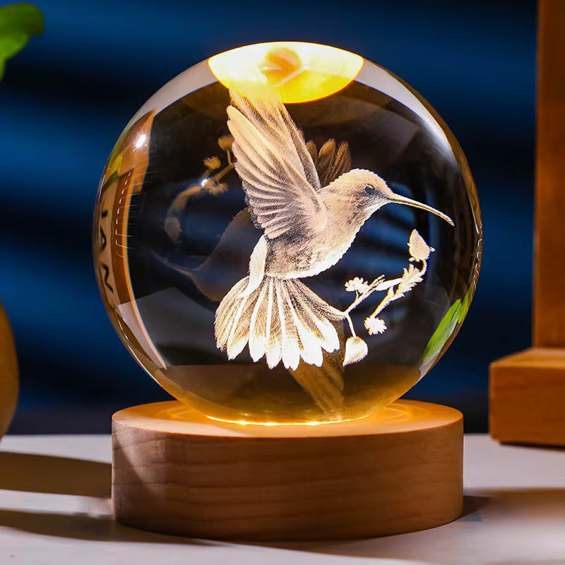 3D Crystal Ball Lamp (Original - 6 Months Warranty)
