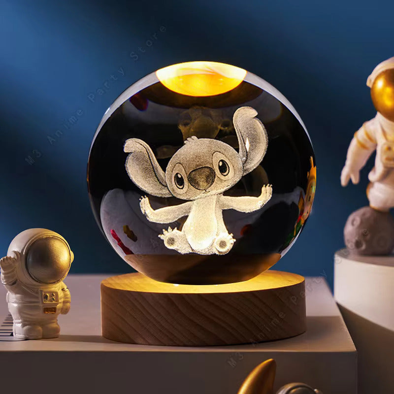 3D Crystal Ball Lamp (Original - 6 Months Warranty)
