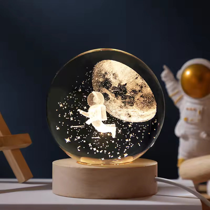 3D Crystal Ball Lamp (Original - 6 Months Warranty)