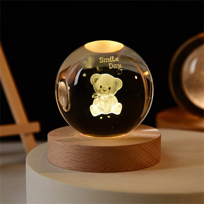 3D Crystal Ball Lamp (Original - 6 Months Warranty)