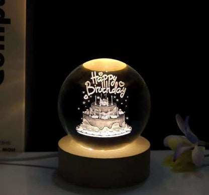 3D Crystal Ball Lamp (Original - 6 Months Warranty)