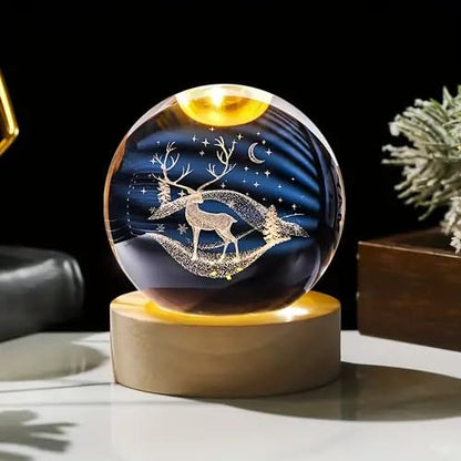 3D Crystal Ball Lamp (Original - 6 Months Warranty)