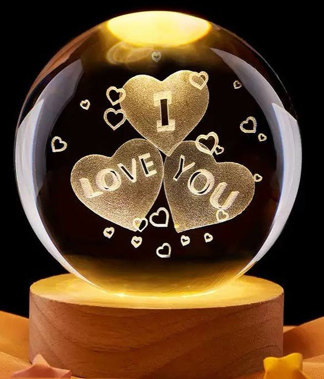 3D Crystal Ball Lamp (Original - 6 Months Warranty)