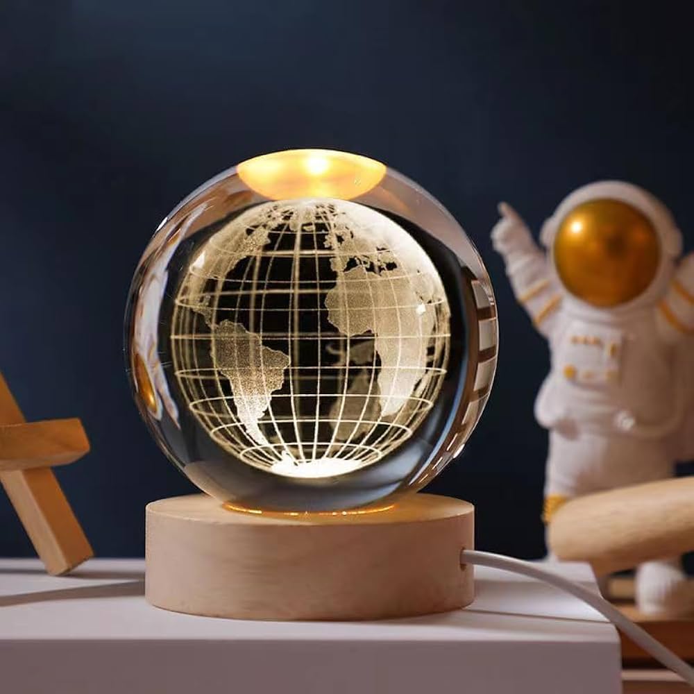 3D Crystal Ball Lamp (Original - 6 Months Warranty)