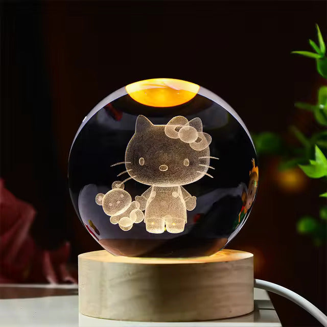 3D Crystal Ball Lamp (Original - 6 Months Warranty)