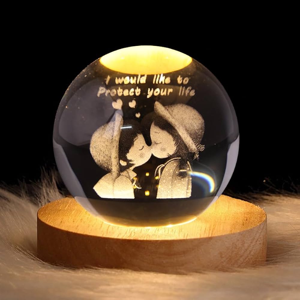 3D Crystal Ball Lamp (Original - 6 Months Warranty)