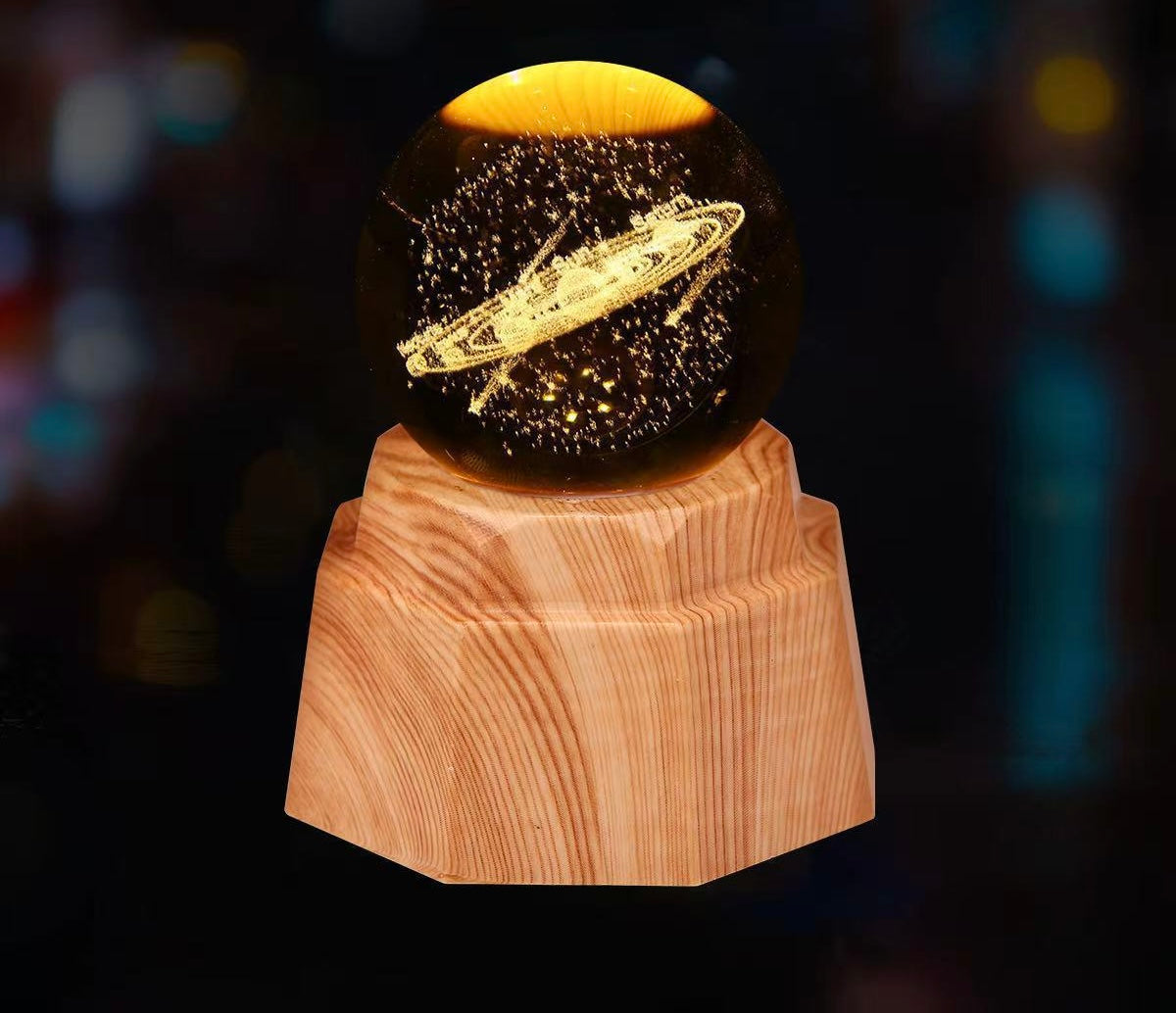 3D Crystal Ball Lamp (Original - 6 Months Warranty)