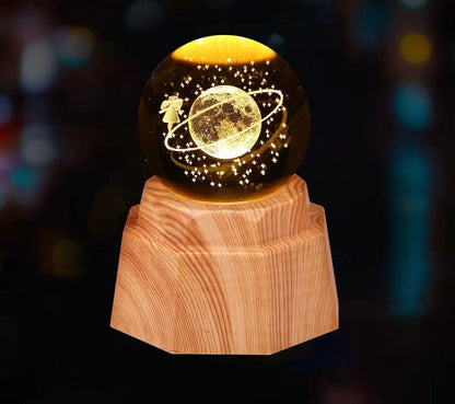 3D Crystal Ball Lamp (Original - 6 Months Warranty)