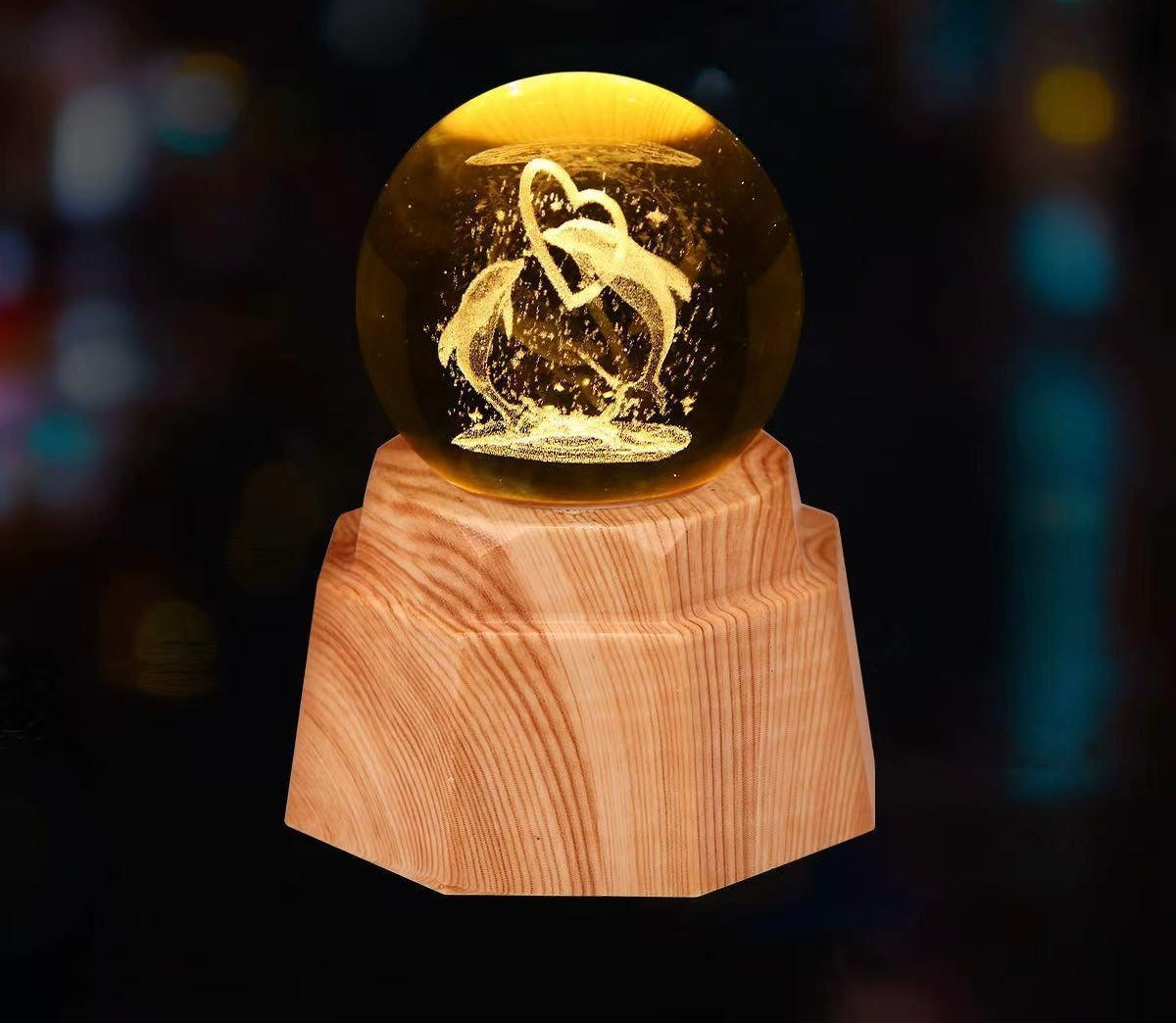 3D Crystal Ball Lamp (Original - 6 Months Warranty)