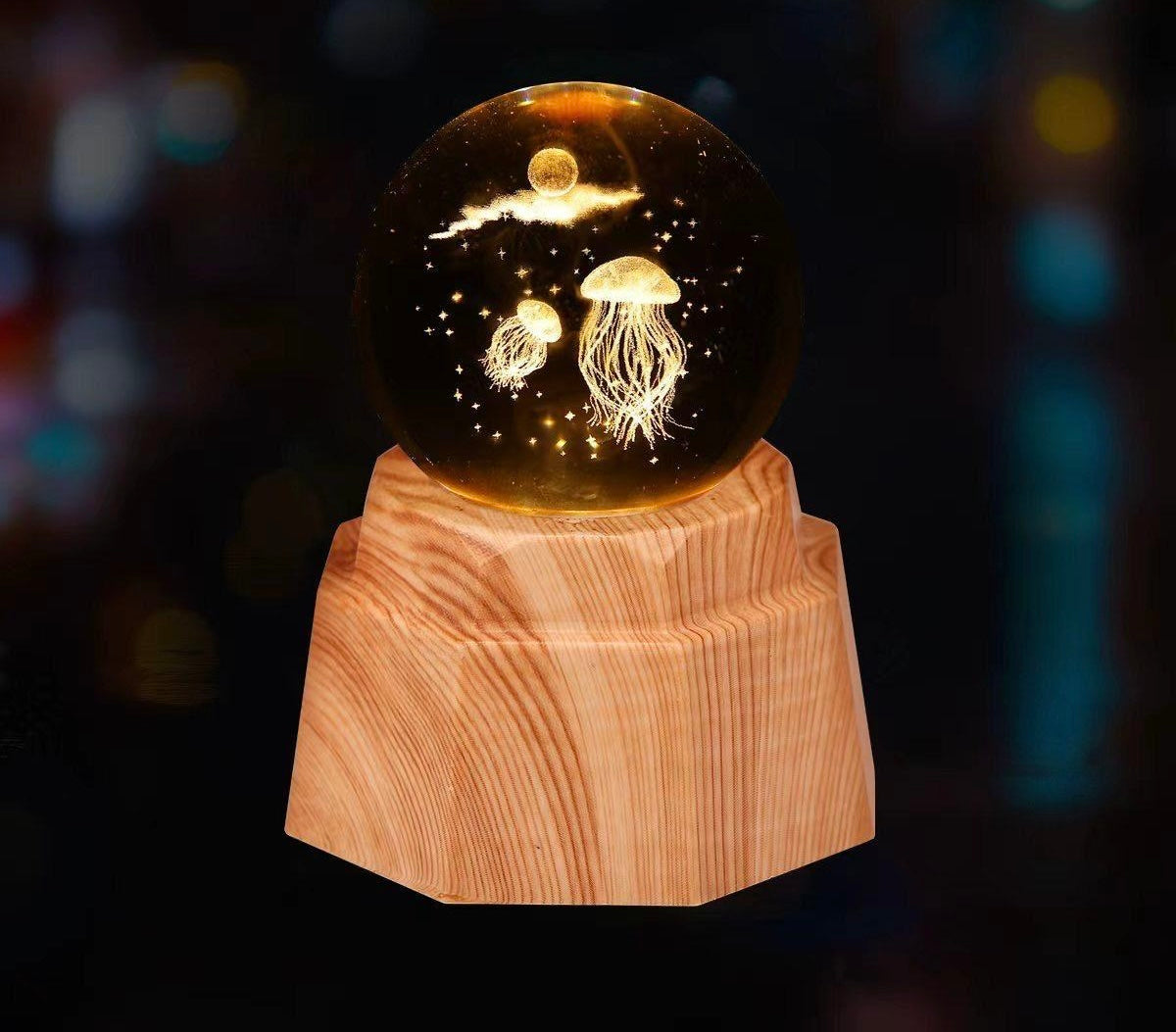 3D Crystal Ball Lamp (Original - 6 Months Warranty)