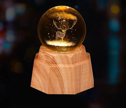 3D Crystal Ball Lamp (Original - 6 Months Warranty)