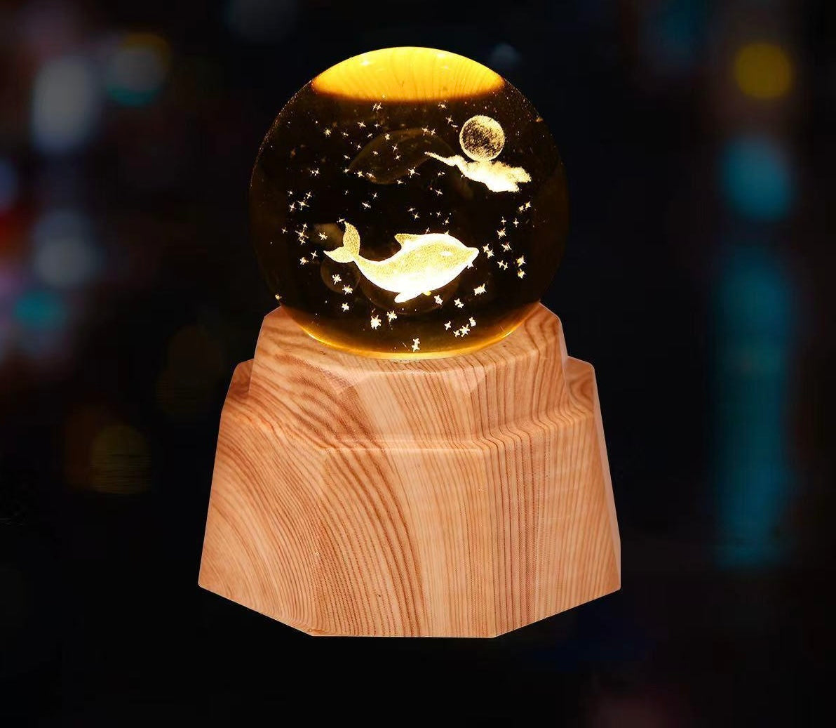 3D Crystal Ball Lamp (Original - 6 Months Warranty)