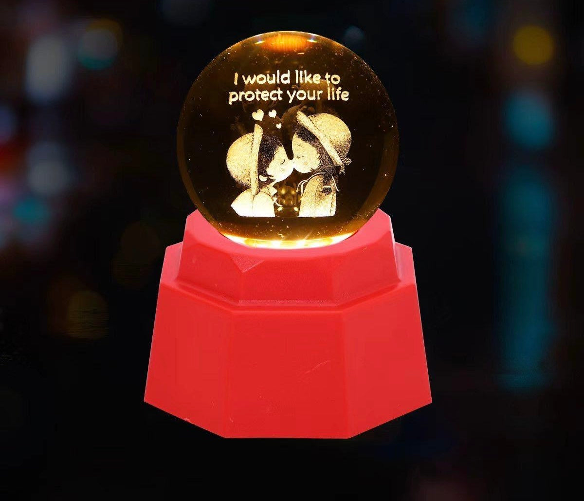 3D Crystal Ball Lamp (Original - 6 Months Warranty)