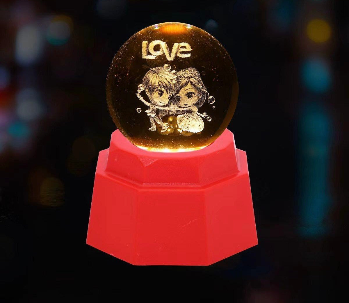 3D Crystal Ball Lamp (Original - 6 Months Warranty)