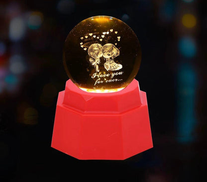 3D Crystal Ball Lamp (Original - 6 Months Warranty)