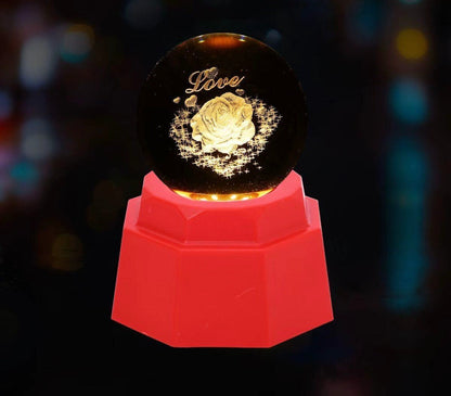 3D Crystal Ball Lamp (Original - 6 Months Warranty)