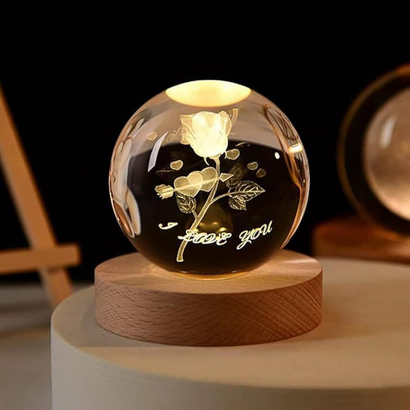 3D Crystal Ball Lamp