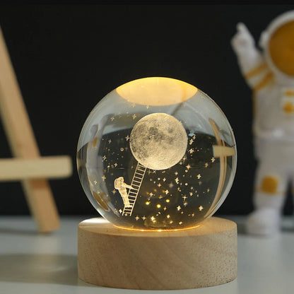 3D Crystal Ball Lamp (Original - 6 Months Warranty)
