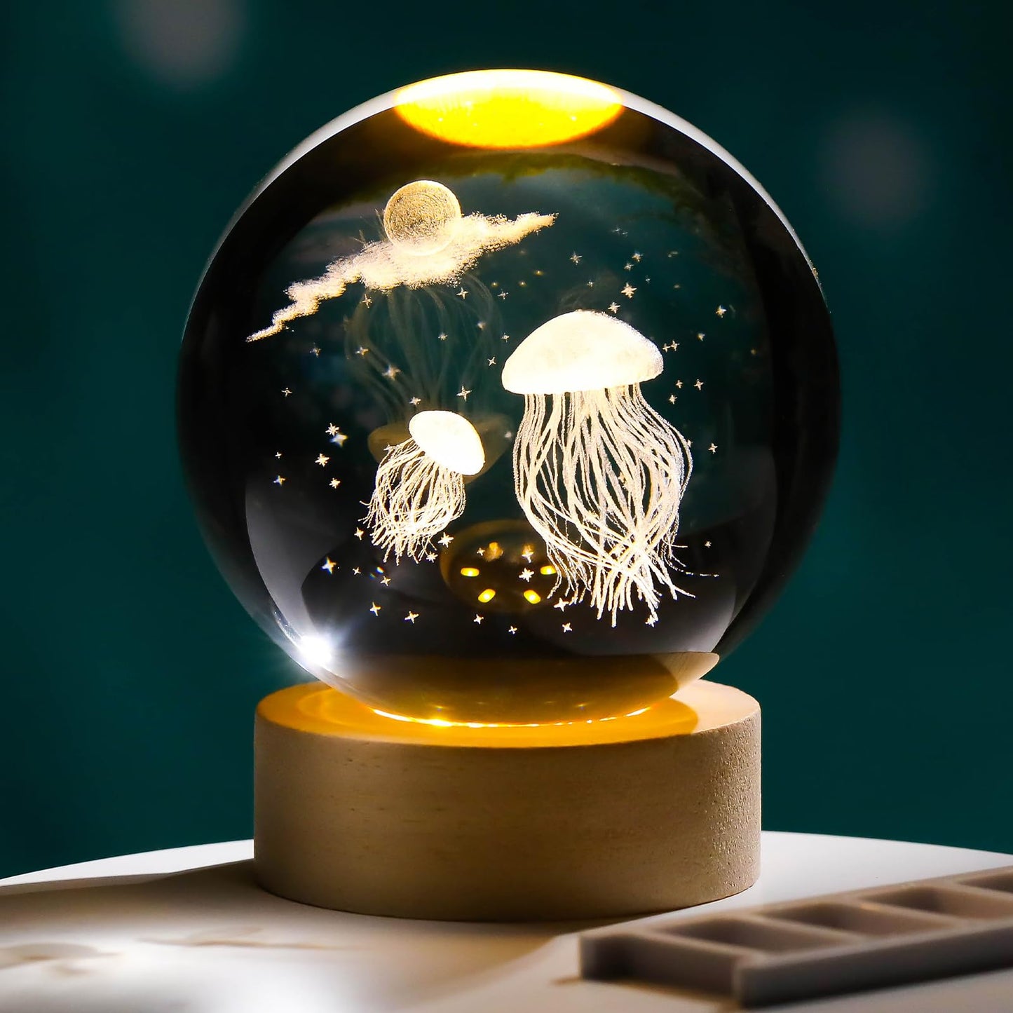 3D Crystal Ball Lamp (Original - 6 Months Warranty)